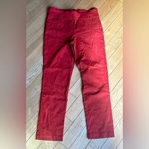 briggs high waisted rust orange slacks